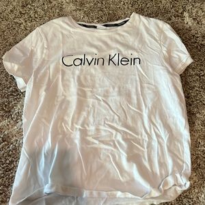 White Womens Calvin Klein tee